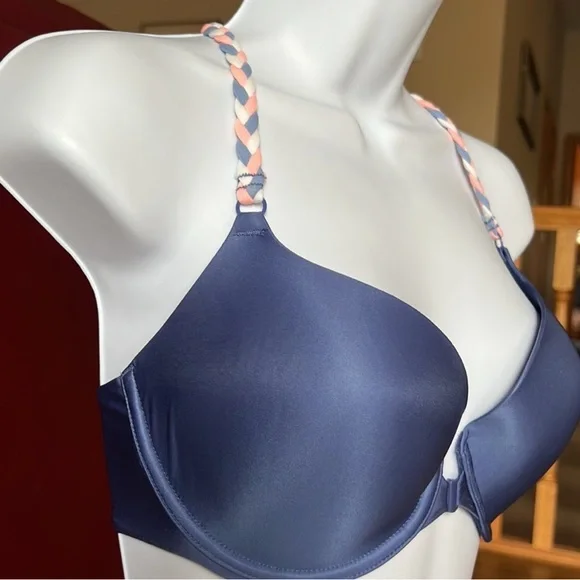 Victoria’s Secret Dream Angels Demi Lot (2) Lace Buste Underwire Bras 32DD - Picture 7 of 8